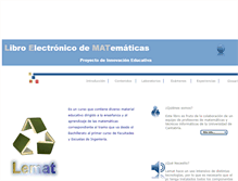 Tablet Screenshot of lemat.unican.es