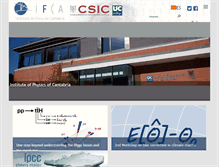 Tablet Screenshot of ifca.unican.es