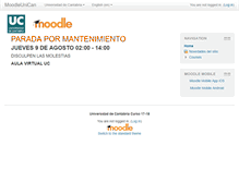 Tablet Screenshot of moodle.unican.es