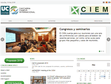 Tablet Screenshot of ciem.unican.es
